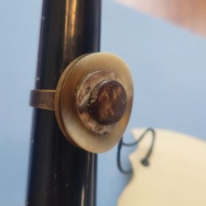 Hand Made Adjustable Ring Brown Tones by Songbird Cabin Designs